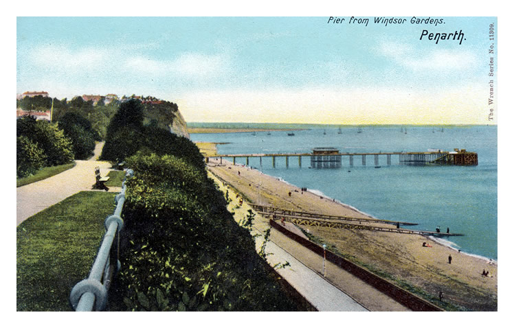 Pier from Windsor Gardens, Penarth.