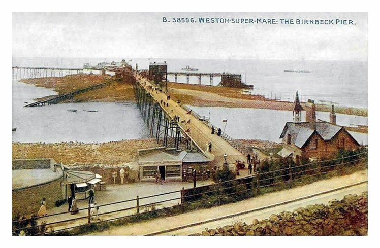 c.1900 - Weston-super-Mare - The Birnbeck Pier.