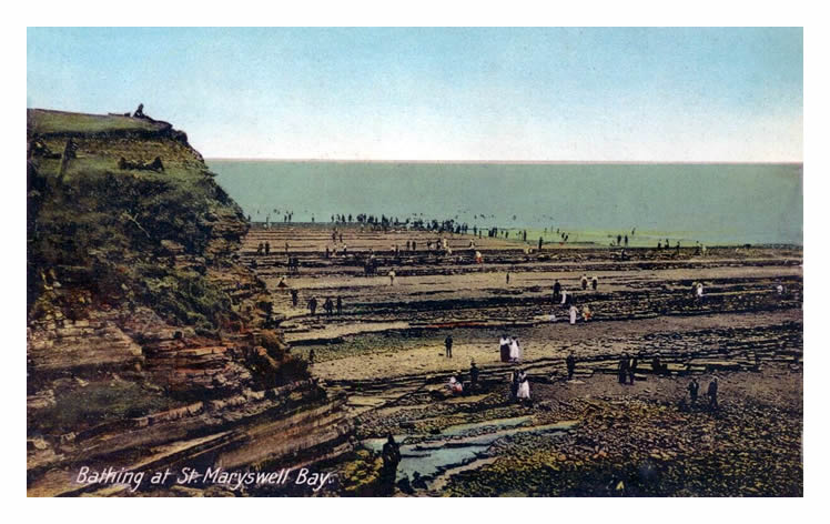 1920's - Bathing at St. Maryswell Bay.