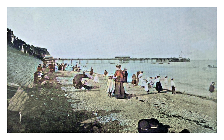 c.1900 - Penarth Beach - A postcard from 'The Camera Series' published by the Western Mail, Cardiff. 
