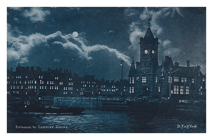 Entrance to Cardiff Docks.