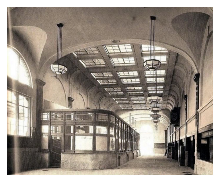 Cardiff General Station Entrance and Booking Hall.