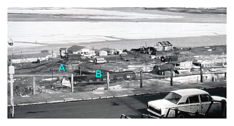 A late 1960's view from just below Maughan Street, Penarth looking across Paget Road.