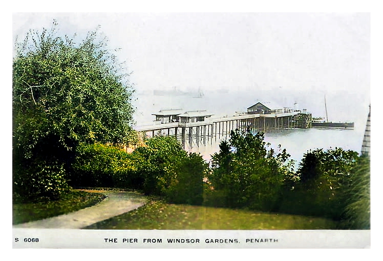 The Pier from Windsor Gardens, Penarth.