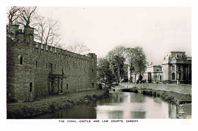 The Canal - Castle and Law Courts, Cardiff.