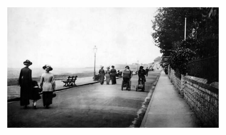 c.1920 - A stroll along the Esplanade.