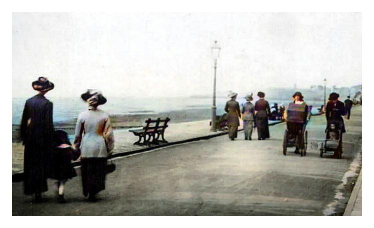 c.1920 - A stroll along the Esplanade.