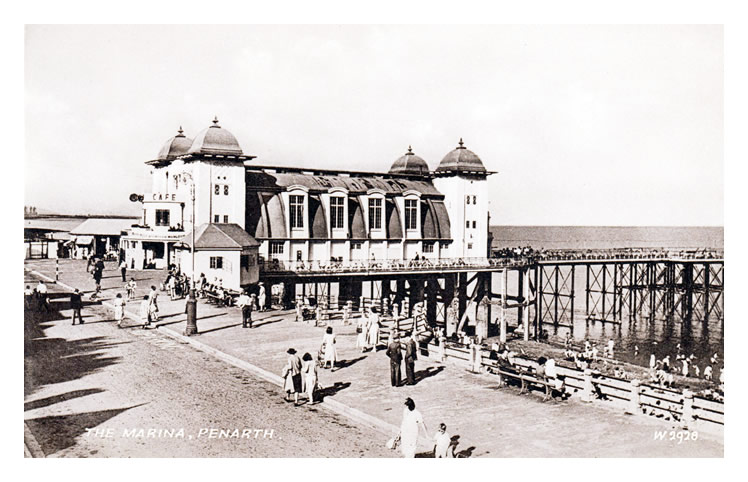 The Marina, Penarth - Another 1950's or 1960's view of the pier and the pavillion.