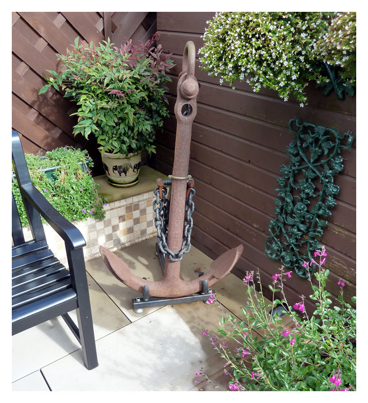 The 1841 Admiralty Pattern Kedge Anchor, dredged from Penarth Dock during the Marina conversion works back in the mid-1980's.