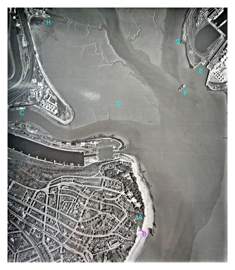 1st June 1962- The last in the series of higher level views taken by the RAF. Look at all that mud! 