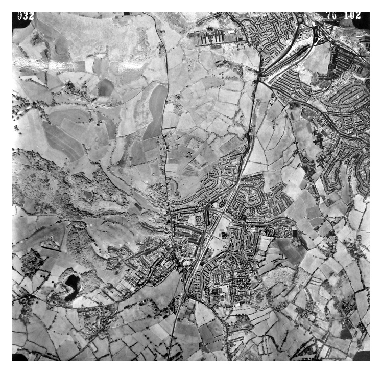 28th June 1976 - Image 032 - Gaining height, this even higher view encompasses part of Penarth, Cogan, Llandough Hospital and Dinas Powis as well as Michaelston-le-Pit (Llanfihangel-y-pwll). 
