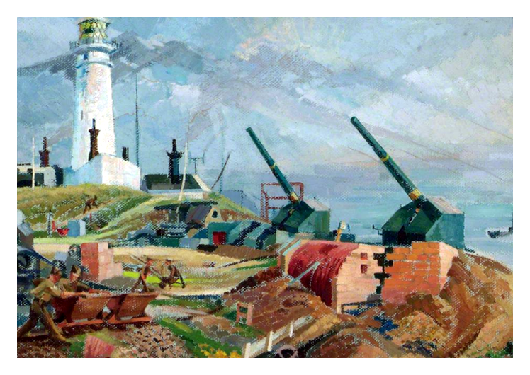 1942 - Lighthouse Battery Under Construction.