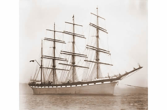The 'Nivelle' was a steel hulled, four-masted barque, launched at the Cartsburn Yard of Scott & Company Limited at Greenock during April 1897.