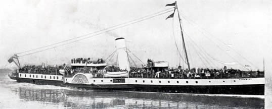 The " Waverley " had previously been engaged on the Clyde.