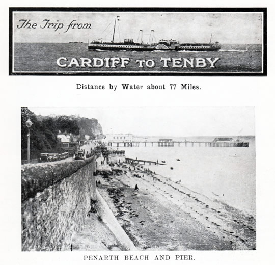 The Trip from Cardiff to Tenby - Penarth Beach and Pier.