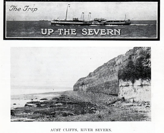 The Trip up the Severn - Aust Cliffs, River Severn.