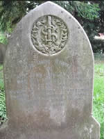 The gravestone of the Rev. John Ashley at the Holy Trinity Church, East Finchley. 