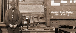 A Lewis Merthyr, 7 plank, 10 ton load, No. 033, mineral wagon.