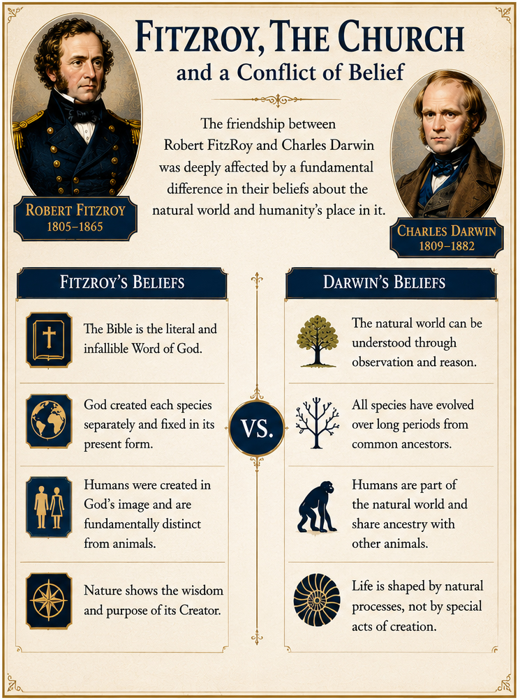 Fitzroy, the Church and a conflict of belief. 