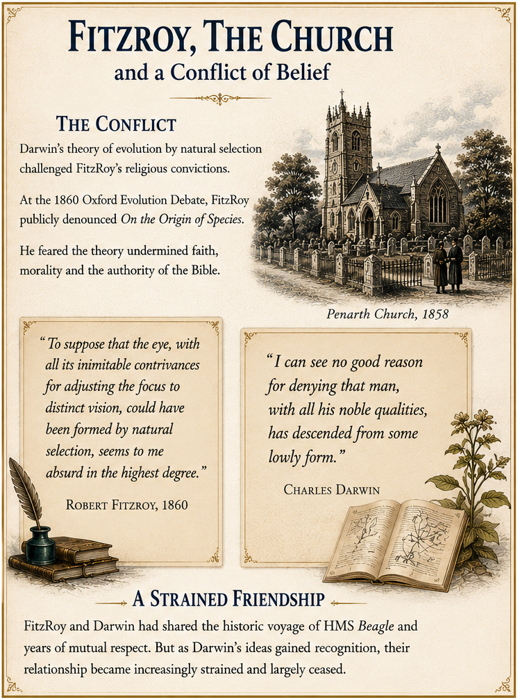 Fitzroy, the Church and a conflict of belief. 