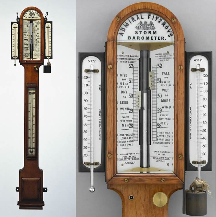FitzRoy type storm-barometer from the period 1876-1884.